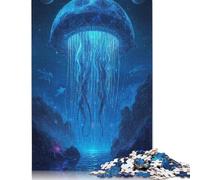 Puzzle da 1000 pezzi con meduse giganti in un paesaggio alieno per adulti, puzzle per adulti, puzzle per adulti, adolescenti, adolescenti, uomo e donna, regalo 1000 pezzi (75x50 cm)