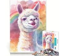 Puzzle da 1000 pezzi con meme dell'alpaca per adulti,gioco di concentrazione mentale,taglio di alta precisione,attività creativa per rafforzare i legami affettivi (50x75cm)