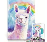 Puzzle da 1000 pezzi con meme di alpaca per adulti,gioco di potenziamento mentale,taglio laser per un incastro perfetto,divertimento in famiglia,attività serale (38x26cm)