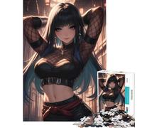 Puzzle da 1000 pezzi con misteriose kunoichi sfida per l'intelligenza e il cervello gioco avvincente e rilassante perfetto come decorazione o regalo di Babbo Natale segreto (dimensioni 75x50cm)