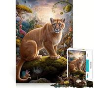 Puzzle da 1000 pezzi con mistico puma, ideale per ragazzi, per migliorare la memoria, senza stress, con design e assemblaggio rilassanti, un regalo speciale (50x75cm)