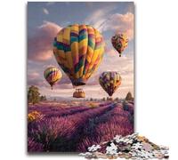 Puzzle da 1000 pezzi con mongolfiera color lavanda, gioco educativo per famiglie, ideale come regalo per tutta la famiglia dai 14 anni in su, 50x75cm