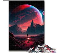Puzzle da 1000 pezzi con montagne e pianeti colorati in legno, regalo perfetto per genitori, amanti e amici - età 14+ 50x75cm, coinvolgente attività di gioco per la famiglia