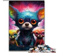 Puzzle da 1000 pezzi con mostri artistici colorati per adulti, dimensioni 50x75cm, gioco rompicapo per adolescenti, regalo perfetto per le feste.