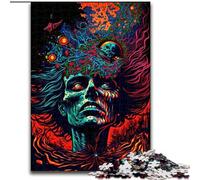 Puzzle da 1000 pezzi con mostri psichedelici in legno, perfetto regalo di Natale e Capodanno, regalo per le feste 50x75cm, gioco rompicapo per adolescenti, perfetto regalo per le feste