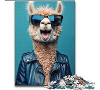 Puzzle da 1000 pezzi con motivo Alpaca per adulti, perfetto come regalo di Natale e Capodanno, regalo per le feste (dimensioni 50x75cm)