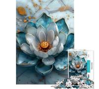 Puzzle da 1000 pezzi con motivo astratto di loto e Kintsugi difficile e stimolante per migliorare la memoria decorazione per la casa giocattolo per ragazzi dai 14 anni in su (50x75cm)
