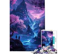 Puzzle da 1000 pezzi con motivo di montagna e lago giapponese sfida educativa e impegnativa gioco per famiglie adatto a persone dai 14 anni in su (38x26cm)