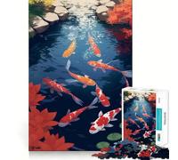Puzzle da 1000 pezzi con motivo di pesci koi per laghetto ideale per adolescenti per migliorare la memoria facile da realizzare e per il tempo libero con taglio preciso perfetto per decorare la parete