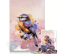 Puzzle da 1000 pezzi con motivo di silvia ad acquerello per adolescenti Migliora la memoria, regala un momento di relax e divertimento Taglio laser, regalo speciale (38x26cm)