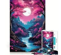 Puzzle da 1000 pezzi con motivo fiori di ciliegio,arte giapponese,taglio preciso,gioco creativo per stimolare la mente,momento di relax,regalo di compleanno o per hobby (50x75cm)