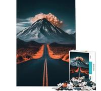 Puzzle da 1000 pezzi con motivo fiori di ciliegio Giappone Fuji gioco per famiglie sfida per l'intelligenza giocattolo avvincente ottimo regalo per compleanni (dimensioni 38x52cm)