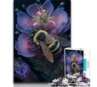 Puzzle da 1000 pezzi con motivo floreale e ape per adulti ideale come regalo per tutta la famiglia adatto per bambini di età compresa tra 50 e 14 anni (50x75cm)
