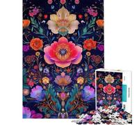 Puzzle da 1000 pezzi con motivo floreale galattico ideale per ragazzi Un gioco di assemblaggio che allena la mente e la manualità Regalo perfetto per amici e familiari 50x75cm