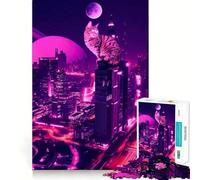 Puzzle da 1000 pezzi con motivo "Gatto di protezione",taglio preciso,divertente sfida mentale,gioco per il tempo libero,compleanno,arte e divertimento (50x75cm)