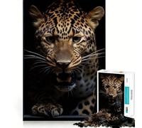 Puzzle da 1000 pezzi con motivo ghepardo,taglio premium,gioco creativo per stimolare la mente,momento di pace e divertimento,decorazione natalizia da appendere al muro (38x26cm)