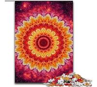 Puzzle da 1000 pezzi con motivo mandala in legno,idea regalo per le feste,opera d'arte umoristica,opera d'arte dettagliata,dimensioni 50X75cm,ideale come regalo di compleanno,festa,Natale,Halloween