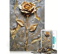 Puzzle da 1000 pezzi con motivo rosa dai petali preziosi ideale per stimolare la memoria e creare un'atmosfera rilassante perfetto per comporre un puzzle con la lista dei desideri di Babbo Natale