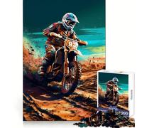 Puzzle da 1000 pezzi con motocicletta per adulti, ideale per stimolare la memoria, per il gioco di gruppo e per creare un'immagine da assemblare Sorpresa natalizia (50x75cm)