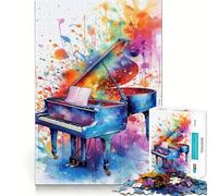 Puzzle da 1000 pezzi con musica per pianoforte per adulti e ragazzi ideale per stimolare la memoria favorire la calma e favorire la fuga dalla realtà con taglio liscio e un regalo speciale (38x52cm)