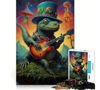 Puzzle da 1000 pezzi con musica surreale a tema dinosauri, ideale per adolescenti Un gioco che stimola la mente, un'oasi di tranquillità e un regalo premuroso 50x75cm