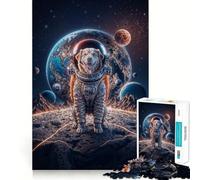 Puzzle da 1000 pezzi con musicista, astronauta e cane, ideale per adolescenti, che migliora la memoria, un hobby tranquillo e dai bordi precisi, perfetto come regalo di compleanno (38x26cm)