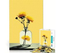 Puzzle da 1000 pezzi con natura morta, fiori e vaso, per adulti Gioco intelligente, antistress, da assemblare, regalo speciale 38x26cm