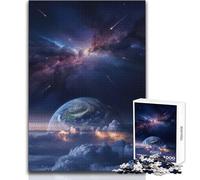 Puzzle da 1000 pezzi con nebulosa terrestre e pioggia di meteoriti, giocattoli, giochi educativi, analisi e logica, regali di Babbo Natale segreto, dimensioni 38x52cm