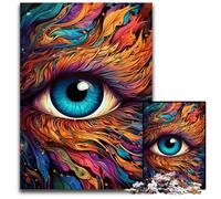 Puzzle da 1000 pezzi con occhi di fenice color fuoco puzzle impegnativi decorazioni perfette per la casa o l'ufficio regalo di Natale ideale 1000 pezzi (75x50 cm)