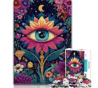 Puzzle da 1000 pezzi con occhi di girasole per adulti e adolescenti, aiuta il cervello a esercitare i giocattoli avvincenti per coltivare la pazienza, ottimo regalo, 50x75cm