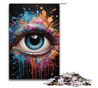 Puzzle da 1000 pezzi con occhi fantasy colorati per adulti adatto a coppie e adolescenti dai 14 anni in su 1000 pezzi (38x26 cm)