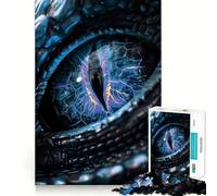 Puzzle da 1000 pezzi con occhio di drago blu,taglio perfetto,divertente rompicapo cognitivo,gioco per il tempo libero,regalo artistico di Natale 50x75cm