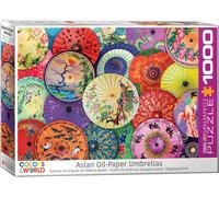 Puzzle Da 1000 Pezzi Con Ombrelli In Carta Oil Asiatici