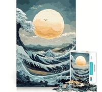 Puzzle da 1000 pezzi con onde oceaniche e sole per adulti, gioco stimolante per la mente, ideale per giocare in casa Opera d'arte di pregio (38x52cm)