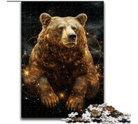 Puzzle da 1000 pezzi con orsi nel cielo stellato, adolescenti, coppie e amici per compleanni e Natale (dimensioni: 26x38cm)