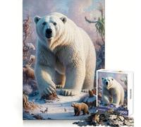 Puzzle da 1000 pezzi con orso polare e re del ghiaccio per adolescenti, ideale per migliorare la memoria, rilassarsi e creare un'atmosfera creativa (50x75cm)