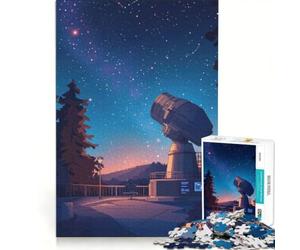 Puzzle da 1000 pezzi con osservatorio astronomico e stellato gioco rompicapo rilassante e stimolante per la mente ideale come regalo per tutta la famiglia 50x75cm