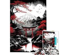 Puzzle da 1000 pezzi con paesaggi giapponesi Attività divertenti da fare a casa Sfida difficile gioco impossibile per ragazzi dai 14 anni in su (38x52cm)