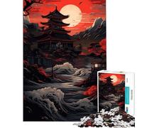 Puzzle da 1000 pezzi con paesaggi giapponesi attività divertenti da fare in casa decorazione per la casa gioco educativo adatto a persone dai 14 anni in su 50x75cm