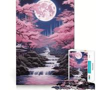 Puzzle da 1000 pezzi con paesaggi giapponesi vintage,gioco creativo per sviluppare le proprie capacità,incastro perfetto,nessun pezzo si stacca,attività per rafforzare i legami familiari (38x52cm)