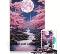 Puzzle da 1000 pezzi con paesaggi giapponesi vintage,gioco creativo per sviluppare le proprie capacità,incastro perfetto,nessun pezzo si stacca,attività per rafforzare i legami familiari (38x26cm)