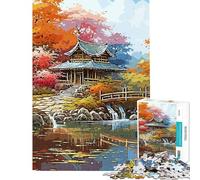 Puzzle da 1000 pezzi con paesaggi giapponesi vintage ideale per ragazzi e famiglie per un divertimento interattivo tra genitori e figli compleanni e Natale 38x26cm
