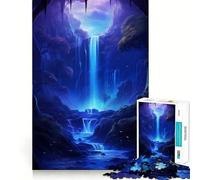 Puzzle da 1000 pezzi con paesaggio a cascata,gioco creativo per sviluppare le capacità di abilità,incastro perfetto,nessun pezzo si stacca,attività per rafforzare i legami familiari (38x52cm)