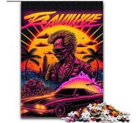 Puzzle da 1000 pezzi con paesaggio al neon per adulti e adolescenti, per età pari o superiore a 14 anni, gioco di Natale antistress, regalo per donne (26x38cm)