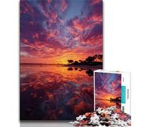 Puzzle da 1000 pezzi con paesaggio al tramonto per adolescenti, giocattoli da gioco Ogni pezzo è unico Gioco stimolante e divertente per tutta la famiglia (50x75cm)