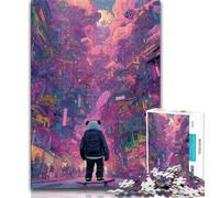 Puzzle da 1000 pezzi con paesaggio al tramonto per adulti e adolescenti, aiuta il cervello a esercitare i giocattoli avvincenti per coltivare la pazienza e l'interazione genitore-figlio, 50x75cm