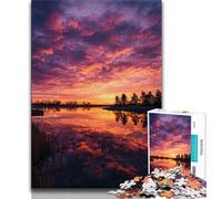 Puzzle da 1000 pezzi con paesaggio al tramonto per adulti e adolescenti, giocattoli educativi per l'apprendimento, giochi per famiglie, regalo di compleanno, regali (50x75cm)