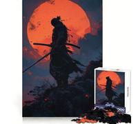 Puzzle da 1000 pezzi con paesaggio al tramonto samurai per adulti, ideale per rafforzare la memoria, per il divertimento di gruppo, con bordi netti ed eleganti (38x26cm)