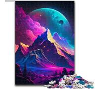 Puzzle da 1000 pezzi con paesaggio alieno, per adulti, dimensioni 50x75cm, per adolescenti e famiglie, perfetto come decorazione fai da te e come sfida per il cervello.