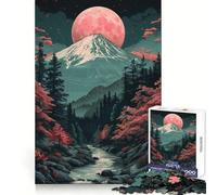 Puzzle da 1000 pezzi con paesaggio asiatico vintage per adulti, ideale per il benessere mentale, il relax e il tempo libero, perfetto per le festività (38x52cm)